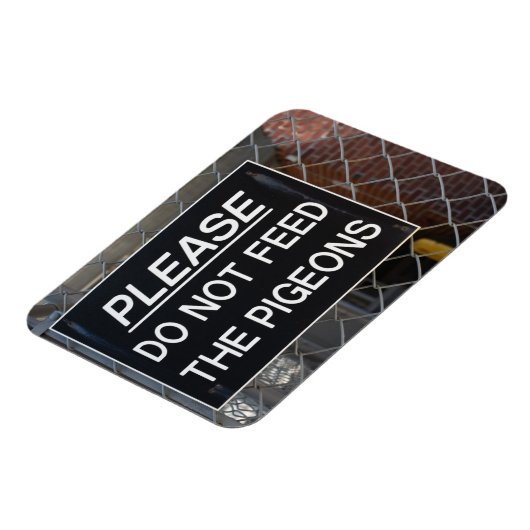 Magnet Flexible S'il vous plaît ne nourrissez pas les pigeons New (Côté Gauche)