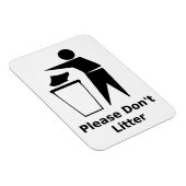 Magnet Flexible S'il vous plaît ne perdez pas : noir et blanc clas (Côté Droit)