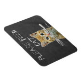 Magnet Flexible S'il vous plaît nourrir un chat (Côté Droit)