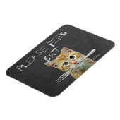 Magnet Flexible S'il vous plaît nourrir un chat (Côté Gauche)