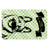 Magnet Flexible Silhouette berger allemand st patrick (Horizontal)