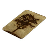 Magnet Flexible Silhouette d'arbre sur Arrière - plan de bronze (Côté Gauche)