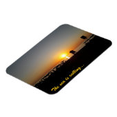 Magnet Flexible Silhouette de coucher de soleil d'été côtier (Côté Gauche)