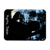 Magnet Flexible Silhouette de la statue du temple de Chion, Kyoto, (Horizontal)