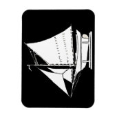 Magnet Flexible silhouette de voilier (Vertical)