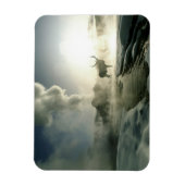 Magnet Flexible Silhouette d'Elk au Castle Geyser (Vertical)