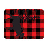 Magnet Flexible Silhouette d'orignal rouge (Horizontal)