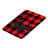 Magnet Flexible Silhouette d'orignal rouge (Côté Gauche)