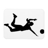 Magnet Flexible silhouette women's volleyball (Horizontal)