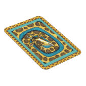 MAGNET FLEXIBLE SILLEMENT GIRAFFE LONG COU ET SPOTS, FUNNY FOLK AR (Côté Droit)