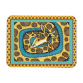 MAGNET FLEXIBLE SILLEMENT GIRAFFE LONG COU ET SPOTS, FUNNY FOLK AR (Horizontal)