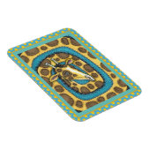 MAGNET FLEXIBLE SILLEMENT GIRAFFE LONG COU ET SPOTS, FUNNY FOLK AR (Côté Droit)