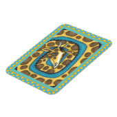 MAGNET FLEXIBLE SILLEMENT GIRAFFE LONG COU ET SPOTS, FUNNY FOLK AR (Côté Gauche)