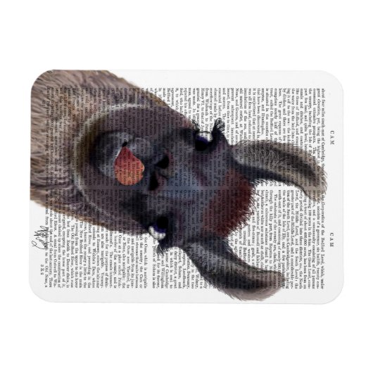 Magnet Flexible Silly Llama (Horizontal)