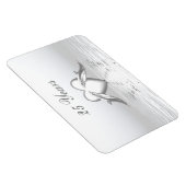 Magnet Flexible Silver Anniversary Dolphins et Heart (Côté Droit)