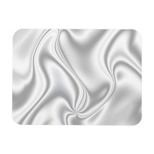 Magnet Flexible Silver Satin (Horizontal)