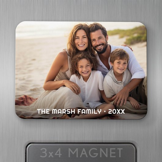 Magnet Flexible Simple 1 Photo Couverture Complète - Superposition