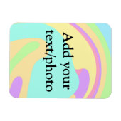 Magnet Flexible Simple acrylique pour marbre ajouter votre nom de  (Horizontal)