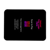 Magnet Flexible Simple balayage minimal pour payer Ajouter un logo (Horizontal)