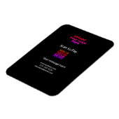 Magnet Flexible Simple balayage minimal pour payer Ajouter un logo (Côté Gauche)