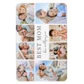 Magnet Flexible Simple Best Mom Photo Collage (Vertical)