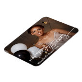 Magnet Flexible Simple Classique Joyeux Anniversaire Photo (Côté Gauche)