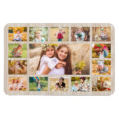 Magnet Flexible Simple Collage de 15 Photos Rustique Moderne (Horizontal)