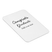 Magnet Flexible Simple congratulation graduation add your (Côté Droit)