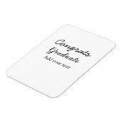 Magnet Flexible Simple congratulation graduation add your (Côté Gauche)