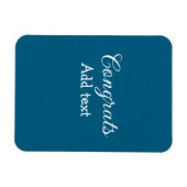 Magnet Flexible Simple congratulation graduation add your (Horizontal)