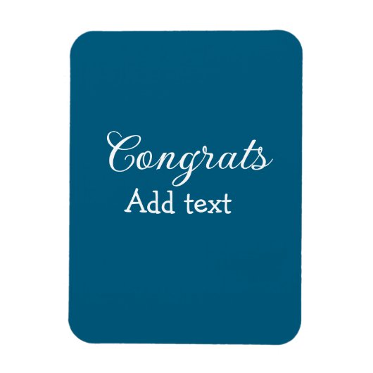 Magnet Flexible Simple congratulation graduation add your (Vertical)