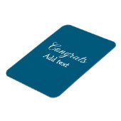 Magnet Flexible Simple congratulation graduation add your (Côté Gauche)