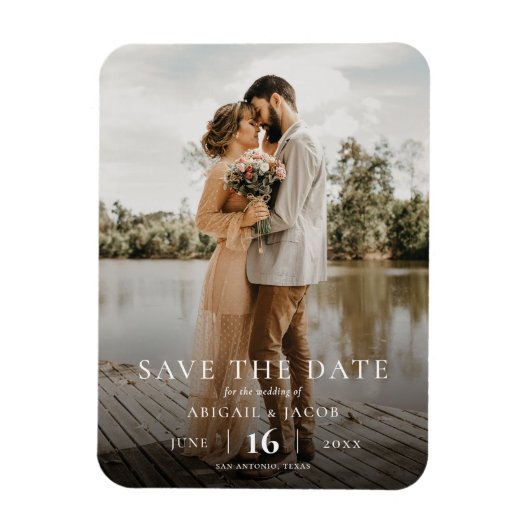 Magnet Flexible Simple Élégant Moderne Photo Mariage Enregistrer l (Vertical)