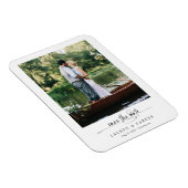 Magnet Flexible Simple Élégant Script de Save the Date de Mariage (Côté Droit)
