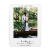 Magnet Flexible Simple Élégant Script Enregistrer la Date Mariage  (Vertical)