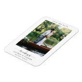 Magnet Flexible Simple Élégant Script Enregistrer la Date Mariage  (Côté Gauche)