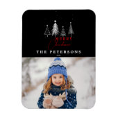 Magnet Flexible Simple élégante photo d'arbre de Noël (Vertical)