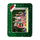 Magnet Flexible Simple élégante photo de famille de Noël (Vertical)