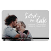 Magnet Flexible Simple Enregistrer la date Photo Mariage Website (Horizontal)