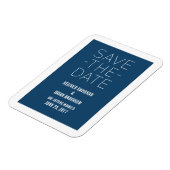 Magnet Flexible Simple Enregistrer l'aimant de date, bleu (Côté Gauche)