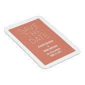 Magnet Flexible Simple Enregistrer l'aimant de date, orange (Côté Droit)