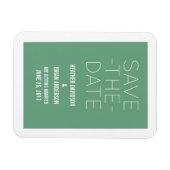 Magnet Flexible Simple Enregistrer l'aimant de date, vert (Horizontal)
