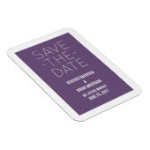 Magnet Flexible Simple Enregistrer l'aimant de date, violet (Côté Droit)