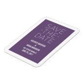 Magnet Flexible Simple Enregistrer l'aimant de date, violet (Côté Gauche)