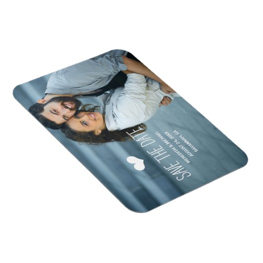 Magnet Flexible Simple et doux | Photo Enregistrer la date (Côté Droit)