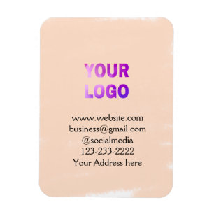 Magnet Flexible simple et minimal ajouter votre logo/design ici te
