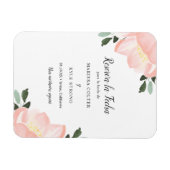Magnet Flexible Simple Floral Blush Pink Espagnol Enregistrer la d (Horizontal)