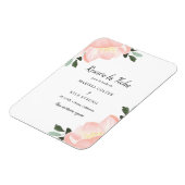 Magnet Flexible Simple Floral Blush Pink Espagnol Enregistrer la d (Côté Gauche)