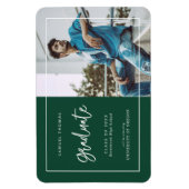 Magnet Flexible Simple Handwritten Script Graduation Announcement (Vertical)