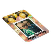 Magnet Flexible Simple Joyeux Anniversaire Ajouter un texte photo  (Côté Droit)